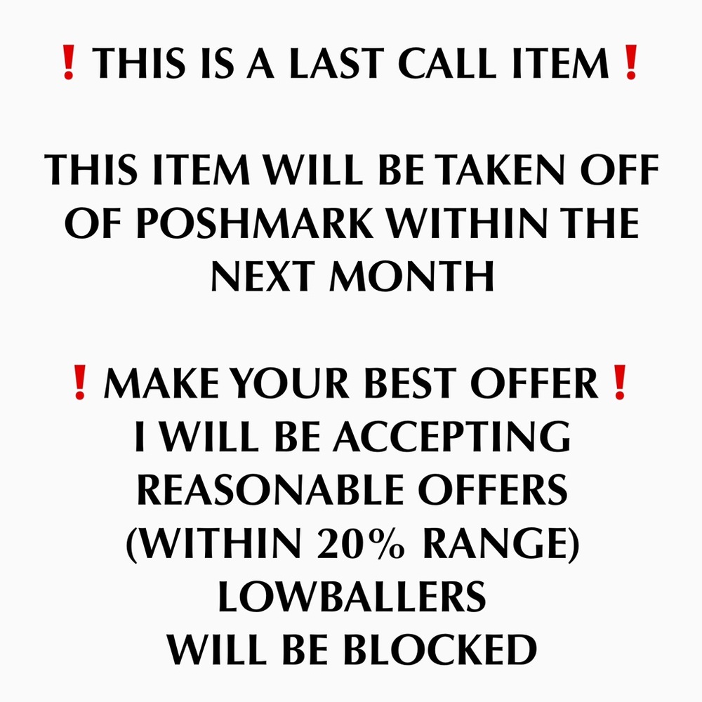 ❗️LAST CALL ITEMS INFO❗️